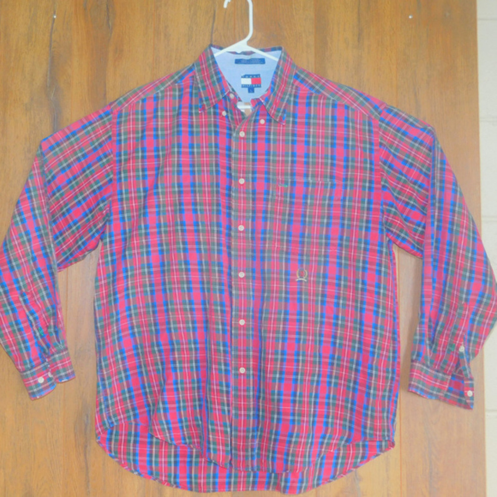 Tommy Hilfiger Plaid Shirt Size L